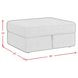 Harleigh Teal Upholstered Square Storage Ottoman