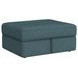 Harleigh Teal Upholstered Square Storage Ottoman