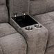 Buster Cabot Stone 86" Manual Reclining Loveseat with Console and USB Charging