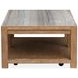 Foxrun Hollow Sierra Brown Rectangular Marble Top Cocktail Table