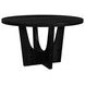 Salem Black 52" Round Dining Table