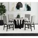 Salem Gray and Black 52" Round Dining Table
