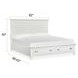 Harborwick White Dove King Storage Panel Bed