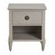 Zest White 1 Drawer Open Nightstand