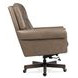 Lenia Rich Brown Leather Upholstered Swivel Tilt Executive Chair