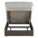 Salena Beige Upholstered Outdoor Lounge Chair