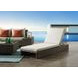 Salena Beige Upholstered Outdoor Lounge Chair