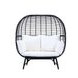 Penelope Cream Upholstered Outdoor Lounge Chair