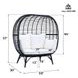Penelope Cream Upholstered Outdoor Lounge Chair