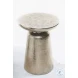 Lorraine Nickel Round Chairside Table