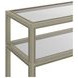 Glaze Bezel Rectangular Glass Top Console Table