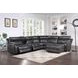 Provo Gray Modular Dual Power Reclining Sectional with USB Charging