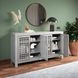 Rio Gray 4 Door Accent Cabinet