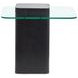 Donora Clear Glass and Obsidian Square Glass Top Occassional Table Set