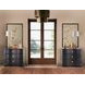 Mosaic Dark Midnight Blue 3 Drawer Merlot Accent Chest