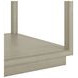 Glaze Bezel Square Glass Top End Table