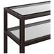 Glaze Cola Rectangular Glass Top Console Table