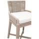 Overlay White Performance Fabric Outdoor Counter Height Stool