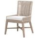 Overlay White Performance Fabric Outdoor Dining Chair Set of 2