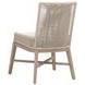 Overlay White Performance Fabric Outdoor Dining Chair Set of 2