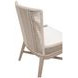 Overlay White Performance Fabric Outdoor Dining Chair Set of 2