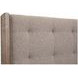 Claremont Smokey Taupe California King Upholstered Panel Bed