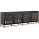Fernholt Coffee Bean and Burnished Brass 84" TV Stand
