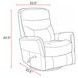 Gemini Snazzy Blue Manual Swivel Glider Recliner
