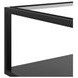 Glaze Onyx Square Glass Top Cocktail Table
