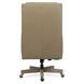 Wright Beige Leather Upholstered Swivel Tilt Executive Chair