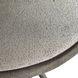 Linea Textured Graphite Metal Round Chairside Table