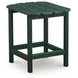 Karson City Green Outdoor Rectangular End Table