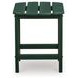Karson City Green Outdoor Rectangular End Table