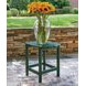 Karson City Green Outdoor Rectangular End Table