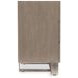 Linea Cerused Greige And Textured Graphite Metal Nightstand