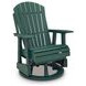 Hyland Wave Green Outdoor Swivel Glider Lounge Chair