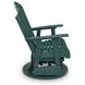 Hyland Wave Green Outdoor Swivel Glider Lounge Chair