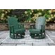 Hyland Wave Green Outdoor Swivel Glider Lounge Chair