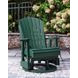 Hyland Wave Green Outdoor Swivel Glider Lounge Chair