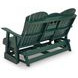 Hyland Wave Green 67" Outdoor Glider Loveseat