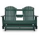 Hyland Wave Green 67" Outdoor Glider Loveseat