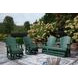 Hyland Wave Green 67" Outdoor Glider Loveseat