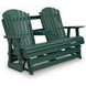 Hyland Wave Green 67" Outdoor Glider Loveseat