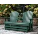 Hyland Wave Green 67" Outdoor Glider Loveseat