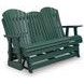 Hyland Wave Green 67" Outdoor Glider Loveseat