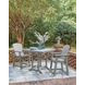 Ross Cove Dark Gray 42" Square Outdoor Counter Height Dining Table