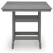 Ross Cove Dark Gray 42" Square Outdoor Counter Height Dining Room Set