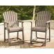 Sandy Dune Medium Brown Outdoor Bar Stool Set of 2