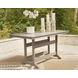 Sandy Dune Medium Brown 72" Rectangular Outdoor Counter Height Dining Room Set
