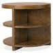 Mosaic Rich Golden Brown Round Mulholland Round End Table